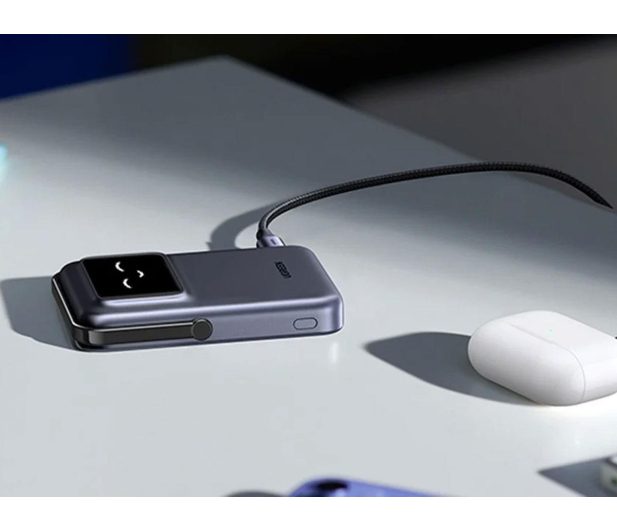 UGREEN Powerbank magnetyczny 10000mAh Uno PB572, Qi 7.5W szary - 1488612 - zdjęcie 3